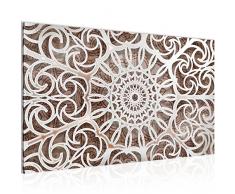 Tableau decoration murale Mandala - XXL Impression sur Toile Salon Appartment 1 Parties - prêt à accrocher - 109614a