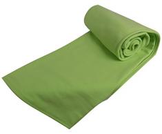 Couverture polaire thermotec 450 grs- Moelleuse et Chaude - 100% polyester - OURSON - Vert F15 - 240 x 260