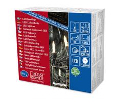 Konstsmide 6002-100 Mini Guirlande dEclairage Extérieur 20 LEDs 24 V Blanc Chaud Câble Vert