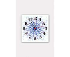 Bonamaison Horloge Murale en MDF, Multicolore, 30 x 30 cm