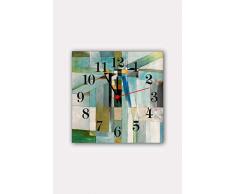 Bonamaison Horloge Murale en MDF, Multicolore, 30 x 30 cm