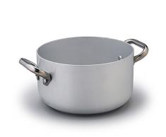 Pentole Agnelli alma104pi28Â Ligne Aluminium Induction Casserole Haute, Induction avec 2Â poignÃ©es, 28Â cm