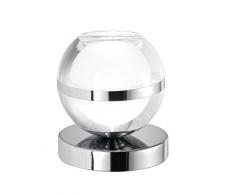 WOFI 8740.01.01.0000 Lampe de table, Chrome, Noir