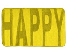 Wenko 22257100 Memory Foam Happy Tapis de Salle de Bain Polyester Moutarde 80 x 50 x 1,5 cm