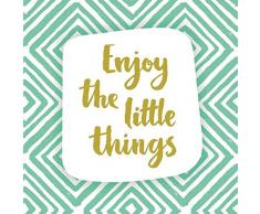 Scenolia Tableau Verre Acrylique déco & Design Little Things 50 x 50 cm | Déco Murale Qualité HD