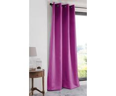 Lovely Casa R61840007 Notte Rideau occultant Polyester Fuchsia 250 x 135 cm