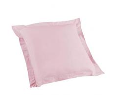 Douceur dIntÃ©rieur Lina Taie doreiller, Coton, Rose Clair, 63 x 63 cm