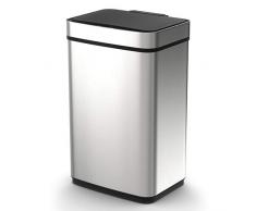 Morphy Richards rectangulaire Capteur Poubelle, 60L, Acier Inoxydable, 31.5Â x 42Â x 69Â cm