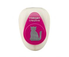 Vaessen Creative Perforatrice de Papier, Taille M, Chat, Pour Projets DIY, Scrapbooking, CrÃ©ation de Cartes et Plus