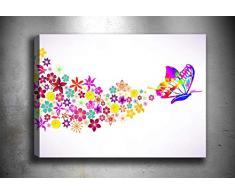 Bonamaison Peinture sur toile, multicolore, 30 x 40 cm - Conçu et fabriqué en Turquie