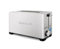 Taurus MyToast Legend - 960644 - Grille pain en Acier Inoxydable, 1 fente extralarge, 1050 W, sélecteur de temps grillage