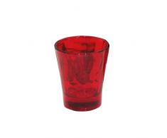 BORMIOLI ROCCO Red Collection Diamond Lot de 6 Verres à Liqueur CL 8, Verre, Rouge, 6 x 66 x 7 cm