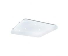 Eglo Frania-S Plafonnier à LED avec effet ciel étoilé en acier et plastique Blanc, Acier Acier., Blanc, 33 x 33 cm