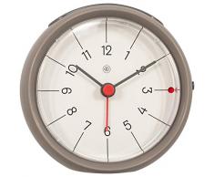 NeXtime 7344GS Reveil, Plastique, Grey, 9,5 cm