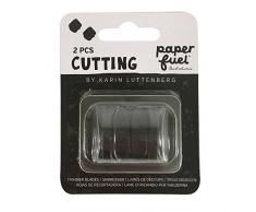 Paperfuel PF104002 Set de 2 Lames Table de Coupe/Pliage, Plastique/MÃ©tal, Noir, 10,2 x 8,5 x 1,5 cm