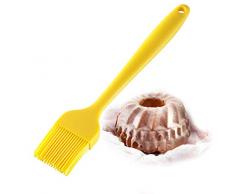 Westmark 1556227Y Pinceau à badigeonner/Pâtisserie Silicone Jaune 26 x 4,6 x 1,6 cm