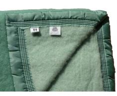 Comptoir du Linge LAI522VER Couverture Laine 220 x 240 cm Vert , 500 grs