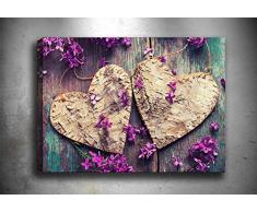 Bonamaison Peinture sur toile, multicolore, 30 x 40 cm - Conçu et fabriqué en Turquie