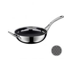 WMF Profi Resist Wok, Ã 28Â cm, revÃªtement Couche de tissu, structure nid dabeille, poignÃ©e en plastique, induktionsgeeignet, backofengeeignet, Noir