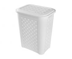 Tontarelli Panier Ã Linge, Blanc, 37,5Â x 27,5Â x 47Â cm,