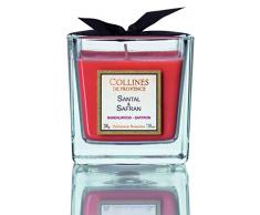 Collines de Provence 2210BPSASA Bougie parfumÃ©e, Transparent, 7,5cmx7,5cmx8cm