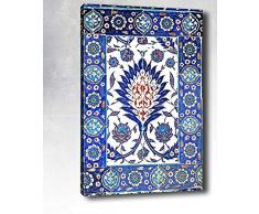 Bonamaison Peinture sur toile, multicolore, 30 x 40 cm - Conçu et fabriqué en Turquie