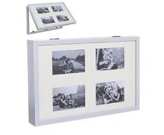 DCasa Cadre Photo pour décoration de la Maison Unisexe Adulte Taille Unique Blanc (Blanc)