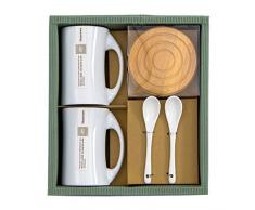laroom 11562 â Set Cadeau Bureau 2 Tasses, Blanc