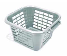 Addis Panier Ã Linge carrÃ© 24 litres (Gris mÃ©tallisÃ©)