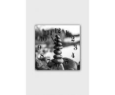 Bonamaison Horloge Murale en MDF, Multicolore, 30 x 30 cm