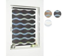 K-Home Wohn-Guide Klemmfix Store Double Vague sans perÃ§ageÂ âÂ Anthracite 50Â cm x 150Â cm (L x l)