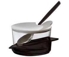 Bugatti GLNU-02151 Glamour Table Sucrier SAN Noir 11,5 x 11,5 x 6,5 cm