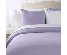 AmazonBasics Parure de lit avec housse de couette en microfibre, Lavande, 260 x 240 cm