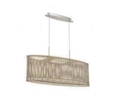 Eglo Lampe Longueur de la suspension : 77,5 cm. Nickel mat