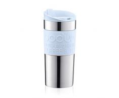 Bodum - 11068-338B-Y19 - TRAVEL MUG - Mug de Voyage Isotherme en Inox Double Paroi, Couvercle Ã Clapet - 0.35 l