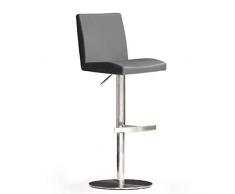 Robas Lund Lo.PES Tabouret de Bar, INOX, Gris, 52 x 40 x 110