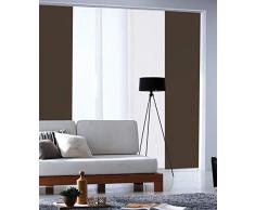 MADECOSTORE Panneau Japonais Tamisant Lamelles Uni - Beige - L45 x H260cm