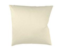 Fleuresse Taie doreiller Couleurs 9100-2610, 80x80 cm Satin Maco Couleur Naturel, 100% Coton, avec Fermeture Ã©clair