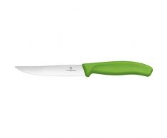 Victorinox SwissClassic Couteau Ã Steak/Pizza ondulÃ©, Acier Inoxydable, Vert