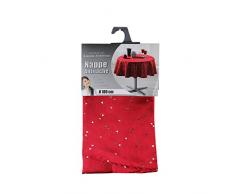 douceur dintÃ©rieur nappe ronde (0)180cm safina rouge/argent