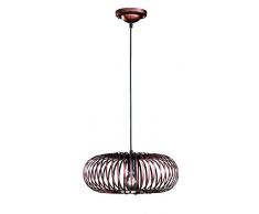 TRIO, Suspension, Johann 1xE27, max.60,0 W Corps: metal, cuivre ancien Ã:40,0cm, H:150,0cm IP20