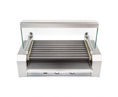 Helloshop26 Appareil Machine à Hot Dog Professionnelle Téflon 16 Saucisses 1 800 Watts, 1800 W