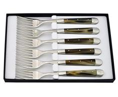 Forge De Laguiole FE6 2M IN BF Couteau, Horn-Dunkel