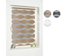 K-Home Wohn-Guide Klemmfix Store Double Vague sans perÃ§ageÂ âÂ Taupe 40Â cm x 150Â cm (L x l)