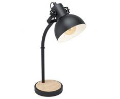 Eglo Lampe de table en acier Noir 28 W