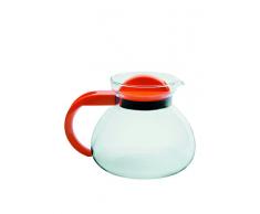 Excelsa Tea Time Théière en Verre Borosilicate 1.9 L, Verre, Transparent, 18 x 15 x 18 cm