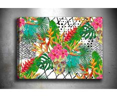 Bonamaison Peinture sur toile, multicolore, 30 x 40 cm - Conçu et fabriqué en Turquie