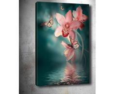 Bonamaison Peinture sur toile, multicolore, 40 x 60 cm - Conçu et fabriqué en Turquie