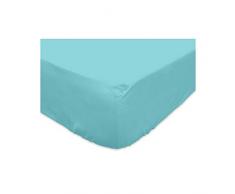 AtmosphÃÅ¡re - 613211 - Drap Housse Uni - 140 x 190 cm - Atmo Turquoise