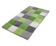 Kleine Wolke 5426617382 Caro Tapis de bain Polyacrylique Chardon Vert 60 x 105 x 2 cm